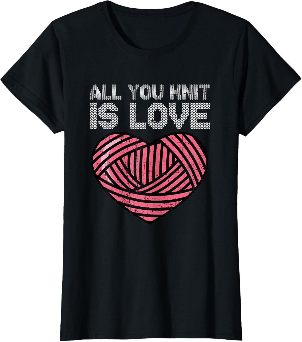 Knitting All You Knit Is Love Yarn Valentine's Day Grunge Yarn Supply | Viral US Pick | Best Seller Choice