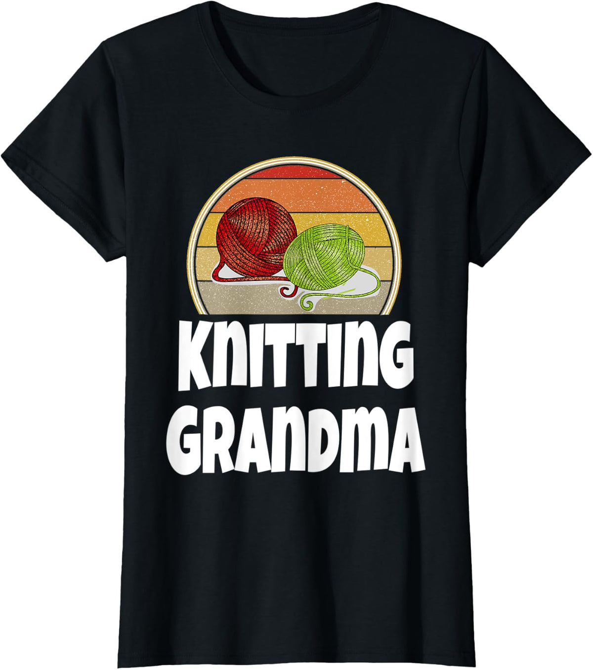 Womens Funny Knitting Grandma Shirt Gift For Knitter Crochet Yarn T-Shirt | Trending 2025 | Best Seller Choice
