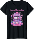 Queen Of The Machine Funny Slot Machine Gambling Apparel Streetwear Style Best Seller Look
