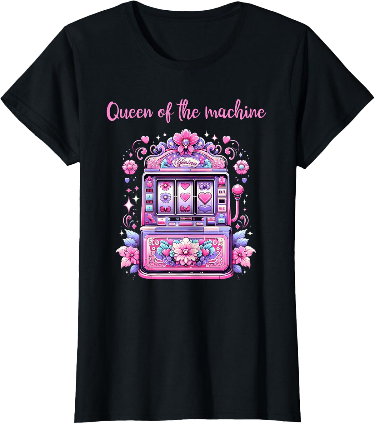 Queen Of The Machine Funny Slot Machine Gambling Apparel Streetwear Style Best Seller Look
