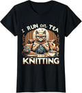 I Run on Tea and Knitting Knitters Yarn Yarn Knitting Lover Yarn Supply | High Search Volume | Perfect for Crafters