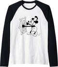 Steamboat Willie Mickey Raglan Baseball Tee T Shirt Streetwear Style Hot Right Now