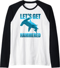 Funny Deep Sea Diving T Shirt Boat Dive Hammerhead Shark Raglan Baseball Tee T Shirt Comfort Fit Best Seller Look