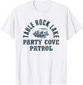 Table Rock Lake Shirt Party Cove Patrol Funny Pontoon Boat T Shirt Streetwear Style Everyday Wear