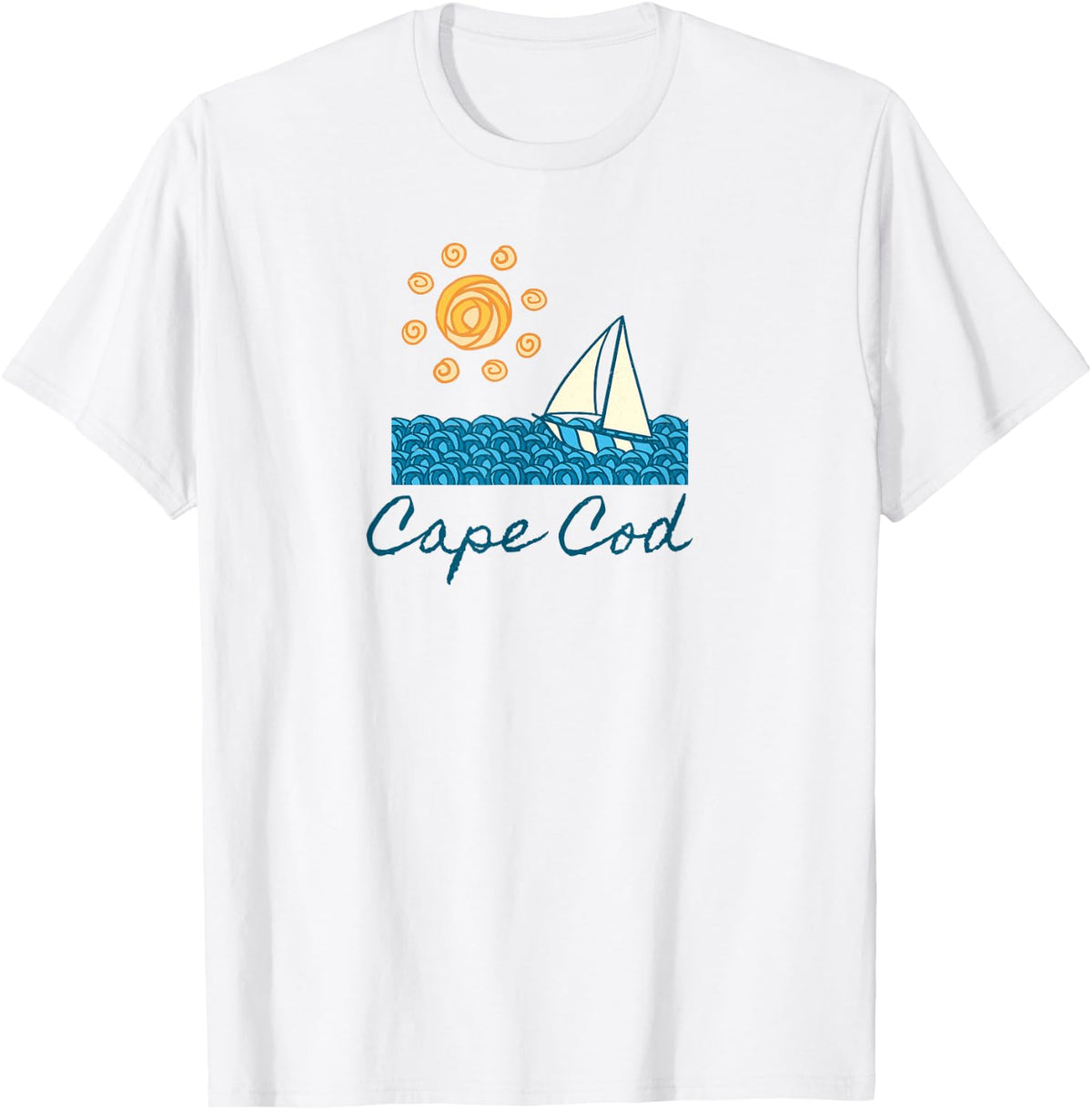 Nautical Sailing Cape Cod Sail Boat Coastal Seashore Boating Apparel High Search Demand Hot Right Now