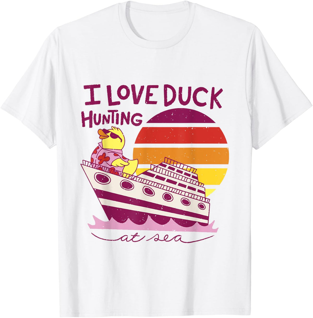 Cruising Ducks Rubber Duckie Duck on a Cruise Boat Hide Seek Apparel Trending US Gift Ready