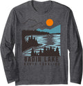 Badin Lake North Carolina Summer Lake Life Boating Long Sleeve Long Sleeve T Shirt Trending US Everyday Wear