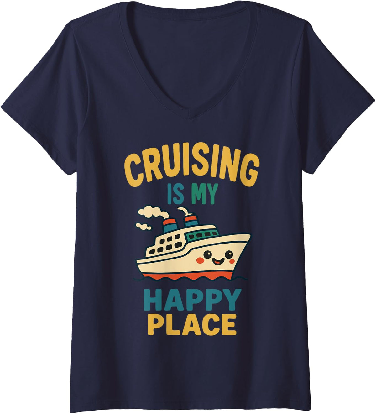 Womens Sea cruise u2013 vacationer sea cruise funny boat V Neck Apparel Viral TikTok Find Gift Ready