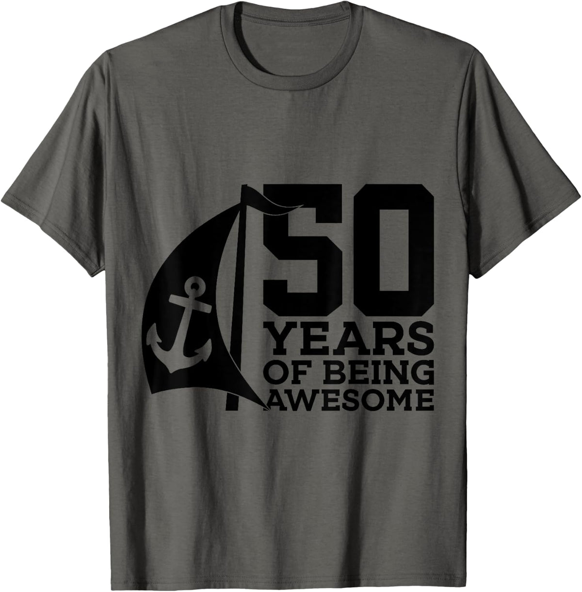 SAILOR 50 YEARS OF BEING AWESOME SAILING 50TH BIRTHDAY BOAT Apparel Premium Print Everyday Wear
