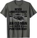Funny Pontoon Boat Art For Grandpa Men Pontoon Boat Captain Apparel Viral TikTok Find Gift Ready