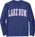 Lake Bum Checkerboard Hello Summer Vacation Boat Babe Life Long Sleeve Long Sleeve T Shirt Trending US US Top Pick