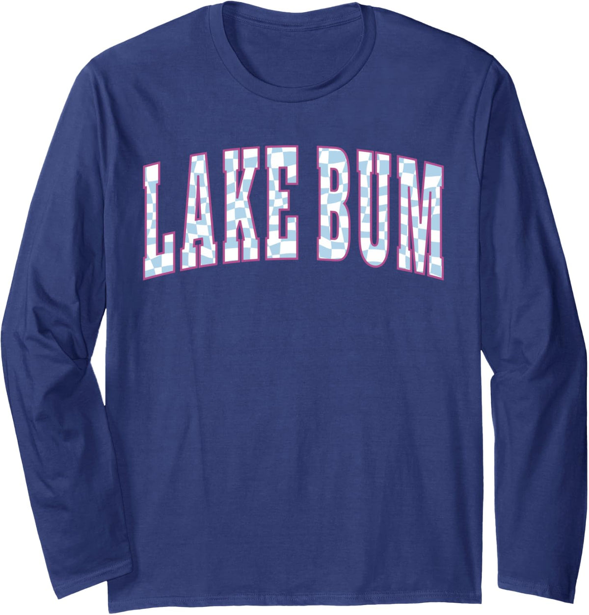 Lake Bum Checkerboard Hello Summer Vacation Boat Babe Life Long Sleeve Long Sleeve T Shirt Trending US US Top Pick