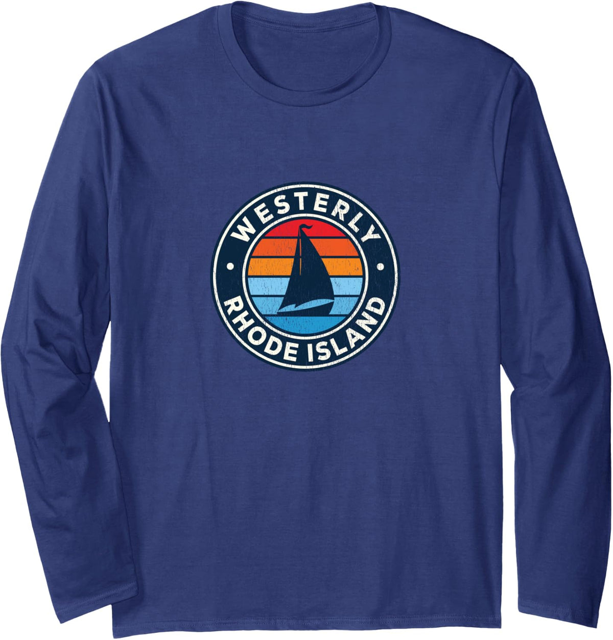 Westerly Rhode Island RI Vintage Sailboat Retro 70s Long Sleeve Long Sleeve T Shirt Trending US Fan Favorite