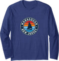 Manasquan New Jersey NJ Vintage Sailboat Retro 70s Long Sleeve Long Sleeve T Shirt Viral TikTok Find Hot Right Now