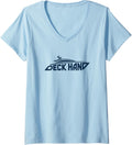 Womens Deck Hand Boat Captain Yachtie Yacht Crew V Neck Apparel High Search Demand Fan Favorite