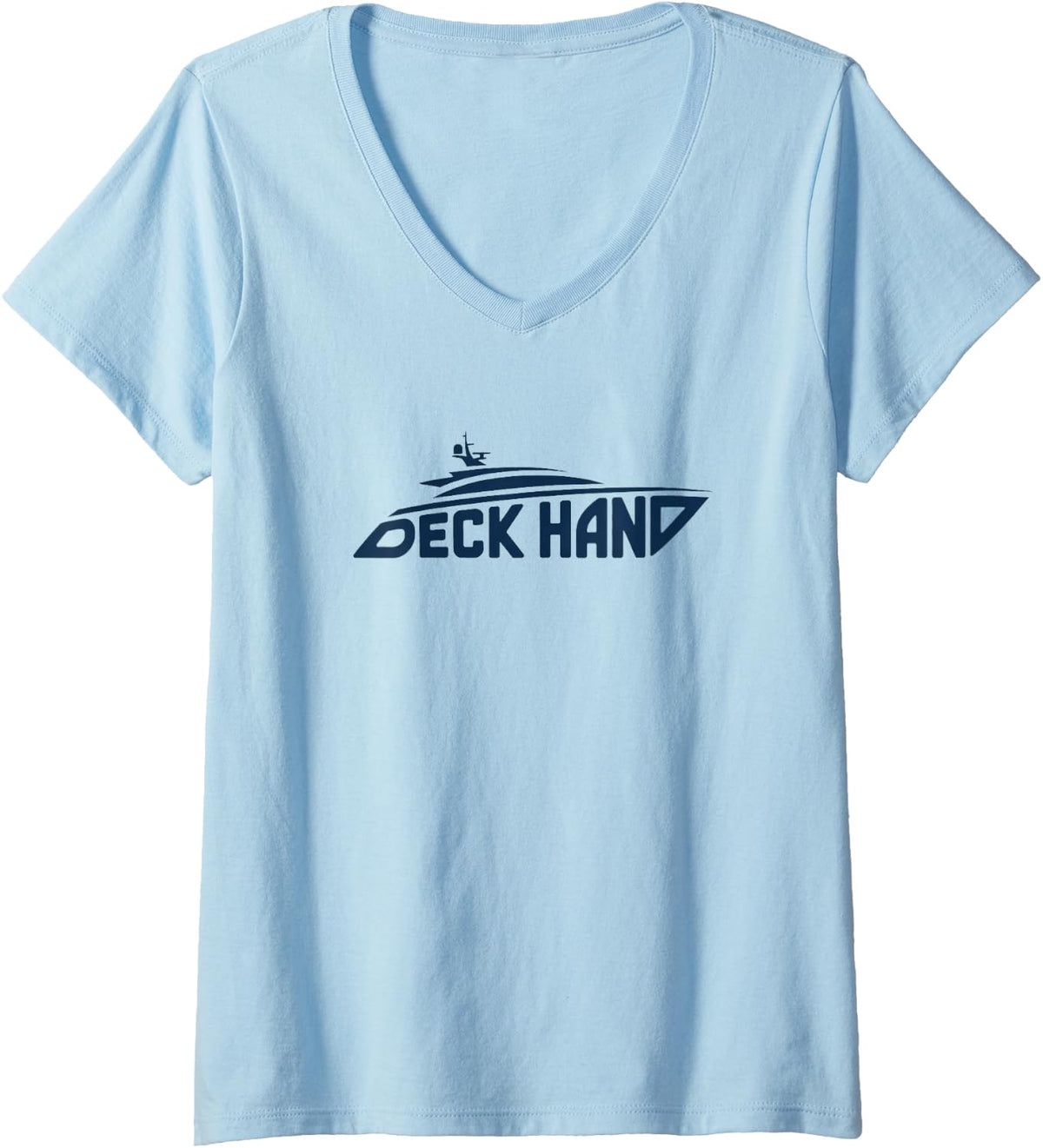 Womens Deck Hand Boat Captain Yachtie Yacht Crew V Neck Apparel High Search Demand Fan Favorite