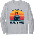 Prestige Worldwide Presents Boats And Hoes Funny Party Boat Long Sleeve Long Sleeve T Shirt Streetwear Style Best Seller