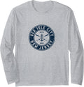 Sea Isle City New Jersey NJ Vintage Boat Anchor Oars Long Sleeve Long Sleeve T Shirt Viral TikTok Find Gift Ready