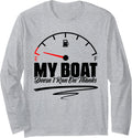 My Boat Doesn t Run On Thanks Nautical Boat Boating Long Sleeve Long Sleeve T Shirt Comfort Fit Best Seller Look