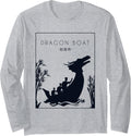 Dragon Boat Chinese Hanzi Team Paddler Drummer Dragon Boat Long Sleeve Long Sleeve T Shirt Streetwear Style Fan Favorite