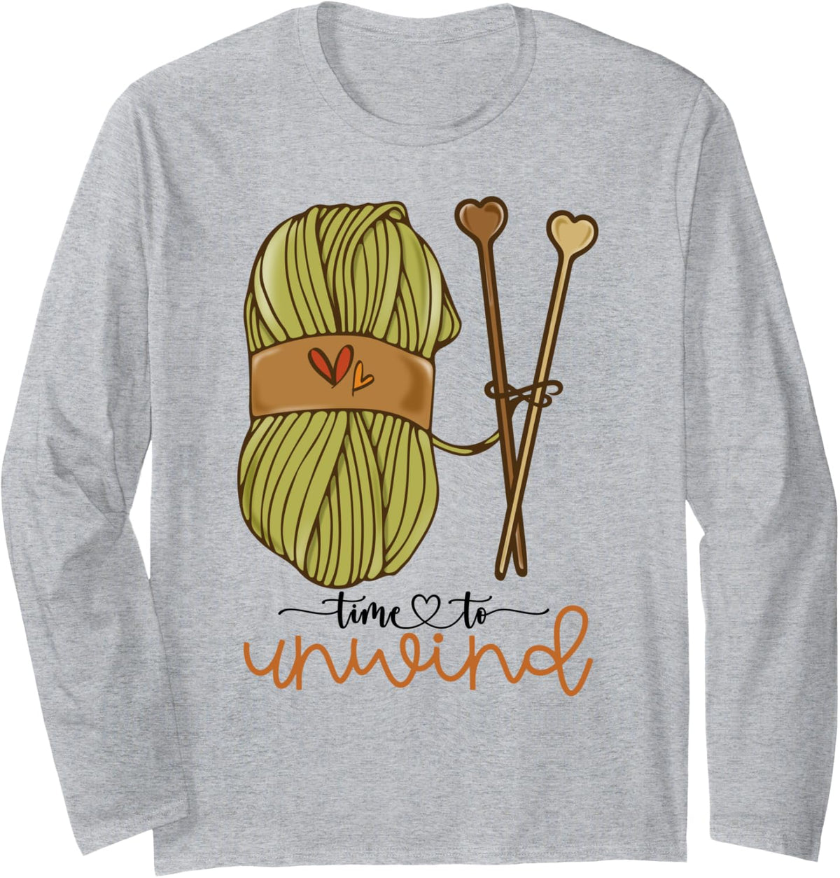 Time To Unwind Yarn Crochet Lovers Arts and Crafts Long Sleeve Yarn Supply | Trending 2025 | High CTR Title