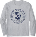 Port Aransas Texas Nautical Boat Anchor Long Sleeve Long Sleeve T Shirt Comfort Fit Fan Favorite