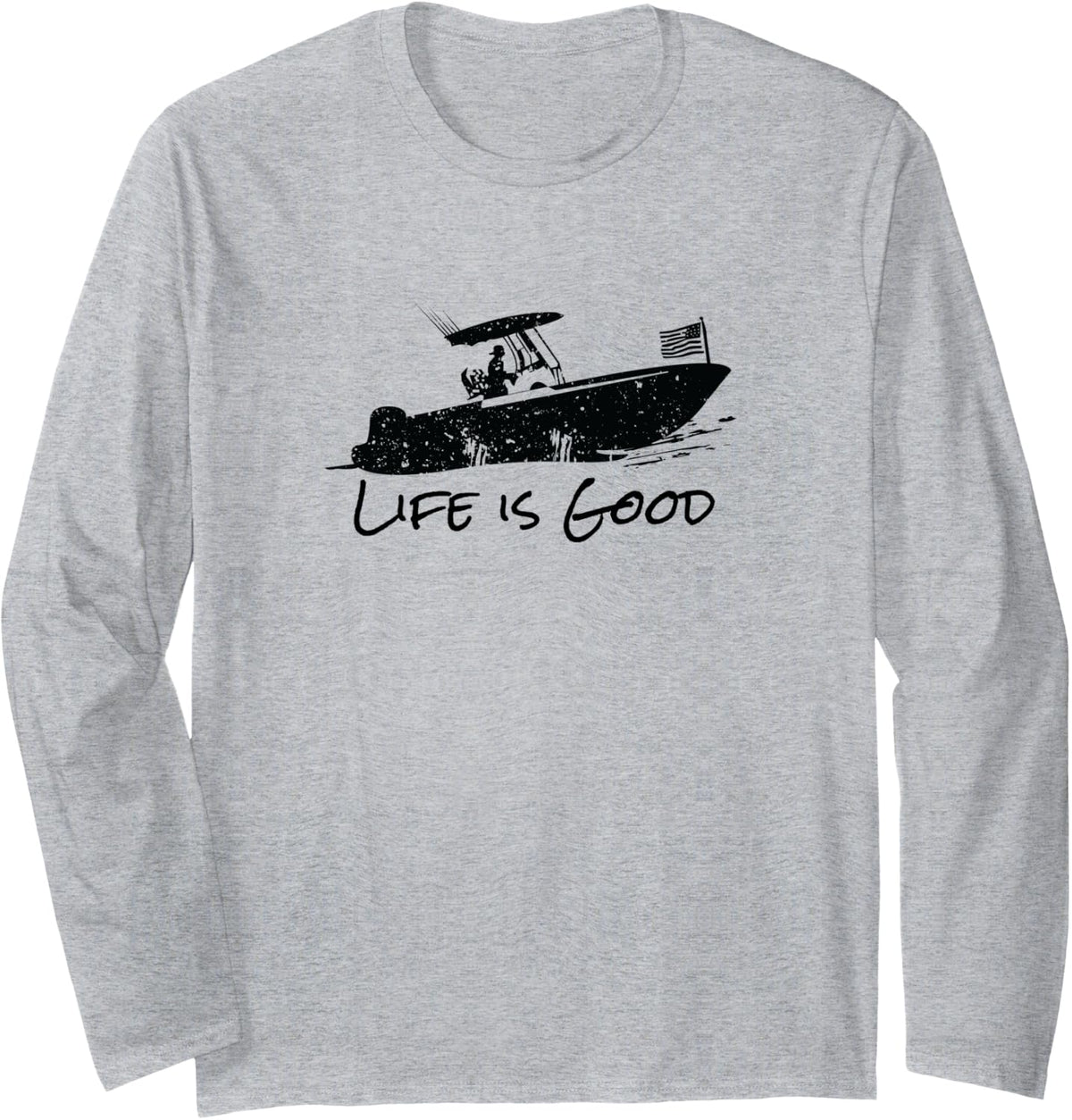 Center Console Boating Fishing Boat Pontoon TriToon Long Sleeve Long Sleeve T Shirt Trending US US Top Pick