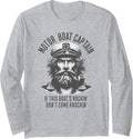 Motor Boat Captain If This Boat s Rockin Don t Come Knockin Long Sleeve Long Sleeve T Shirt Viral TikTok Find Hot Right