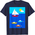 Sea Sun Sailing and Summer Boats and Sailboat T Shirt for Men Women Kids T Shirt Premium Print Best Seller Look