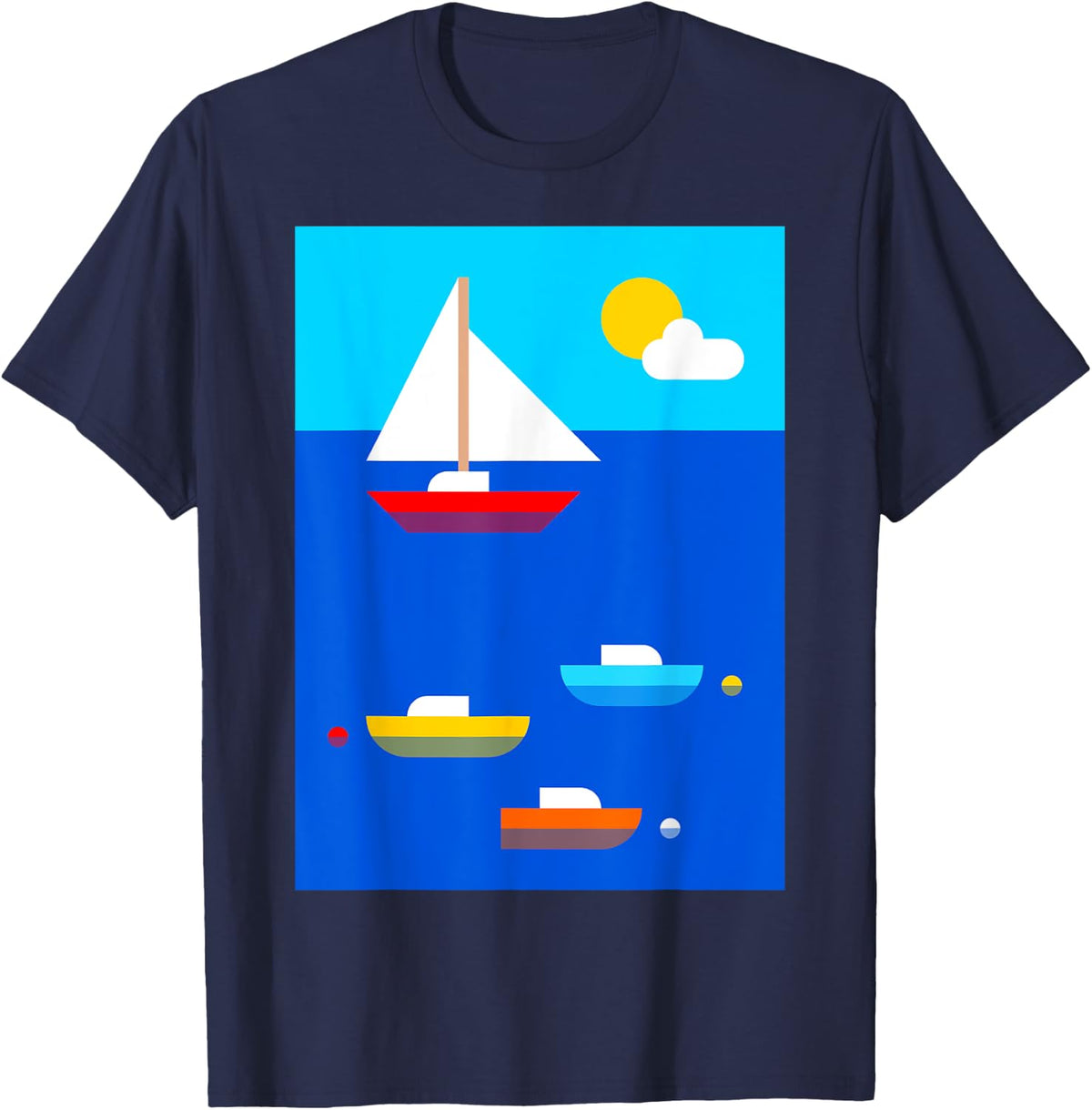 Sea Sun Sailing and Summer Boats and Sailboat T Shirt for Men Women Kids T Shirt Premium Print Best Seller Look