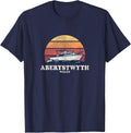 Aberystwyth Wales Vintage Boating 70s Retro Boat Design Apparel Premium Print Fan Favorite