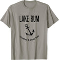 Lake Bum Unsalted Shark Free Funny Idea Anchor Boating Apparel Trending US US Top Pick
