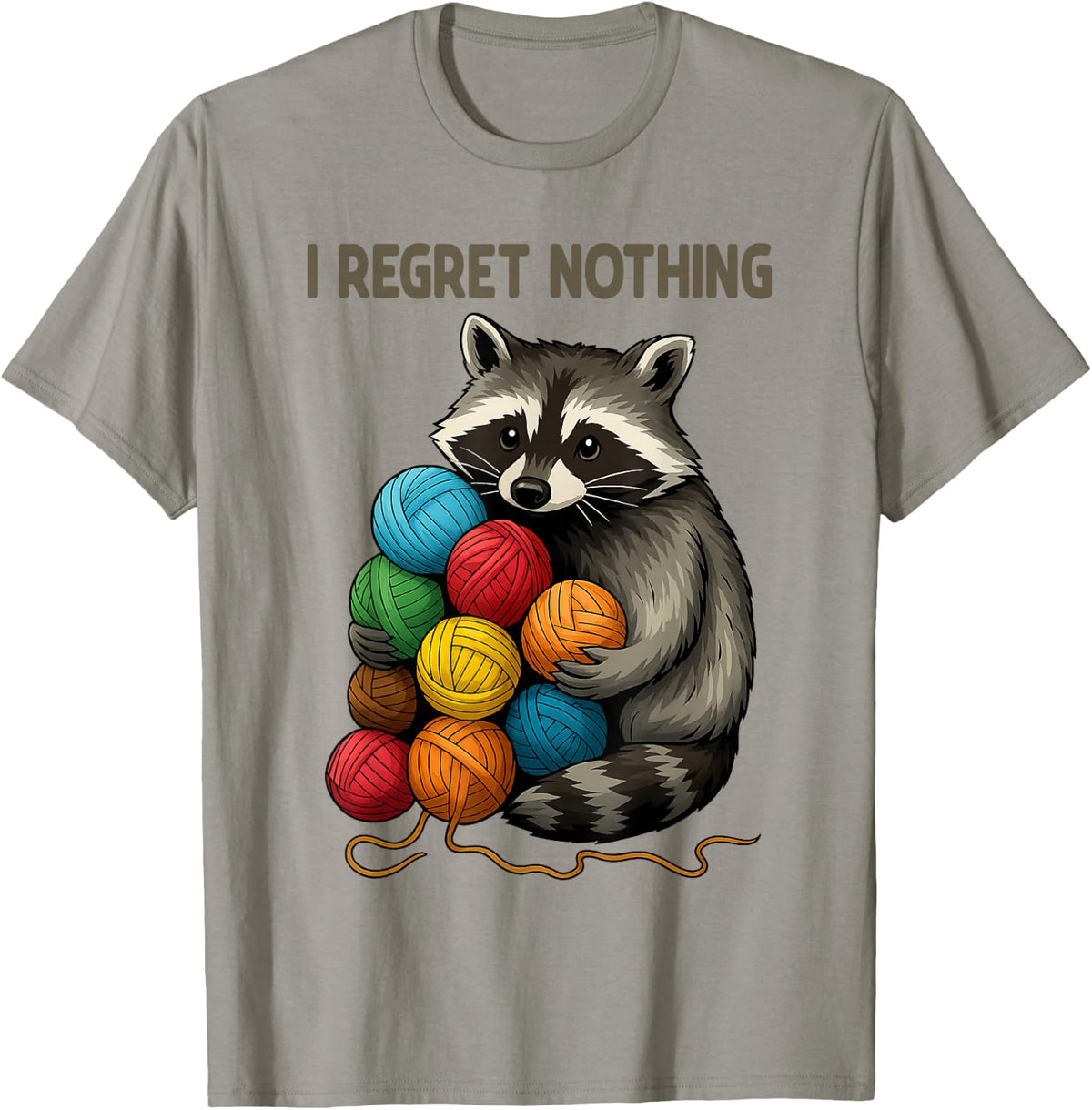I Regret Nothing Funny Raccoon Lovers Yarn Lover Women Yarn Supply | Top Rated | Best Seller Choice