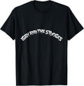 Iggy Pop Iggy and The Stooges Drip Logo Officially Licensed Black Cotton 60 Polyester 40 Classic Fit Crew Neck Short ...