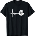 Sailor Boat Heartbeat River Houseboat Gift Apparel Viral TikTok Find Gift Ready