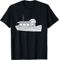 Funny Houseboats minimalist simple boat Houseboat Apparel Premium Print Hot Right Now