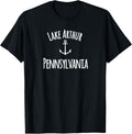 Lake Arthur Pennsylvania Boating Sailing Rustic Boat Anchor Apparel Comfort Fit Best Seller Look