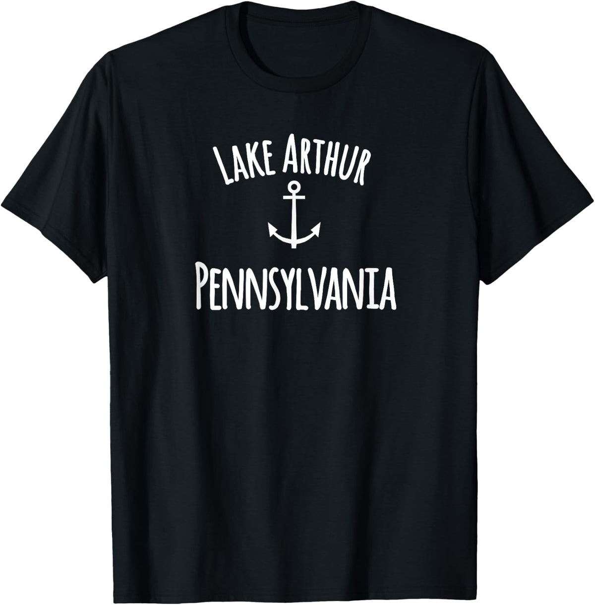 Lake Arthur Pennsylvania Boating Sailing Rustic Boat Anchor Apparel Comfort Fit Best Seller Look