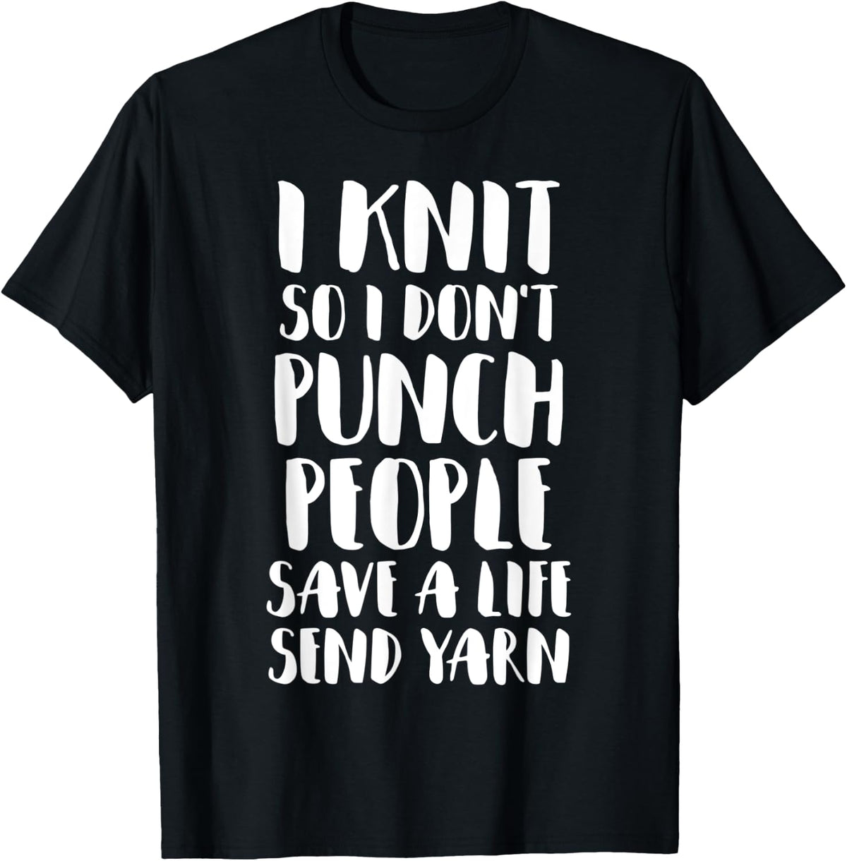 I knit so I dont punch people funniest yarn graphic design Yarn Supply | Trending 2025 | Best Seller Choice