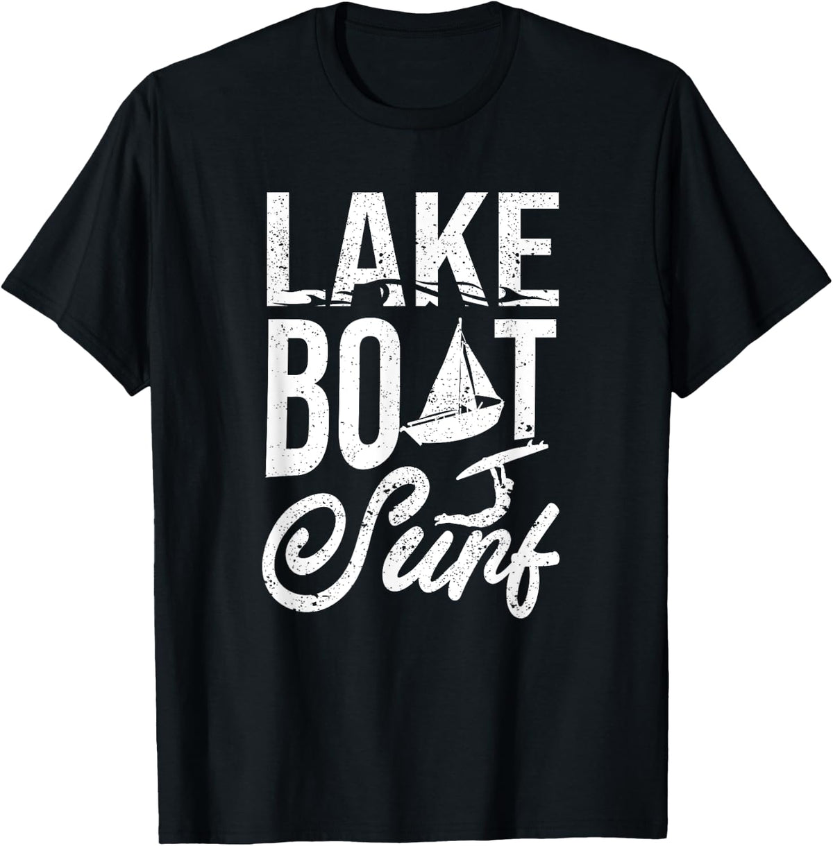 Lake Boat Surf Funny Wakesurf Wake Board Surfing Boat Surfer Apparel Premium Print US Top Pick