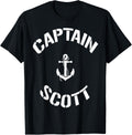 Sailing Boat Captain Scott Personalized Boating Name Apparel Comfort Fit US Top Pick
