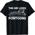 Cool Pontoon Design For Kids Boys Boating Pontoon Boat Lover Apparel Comfort Fit Everyday Wear