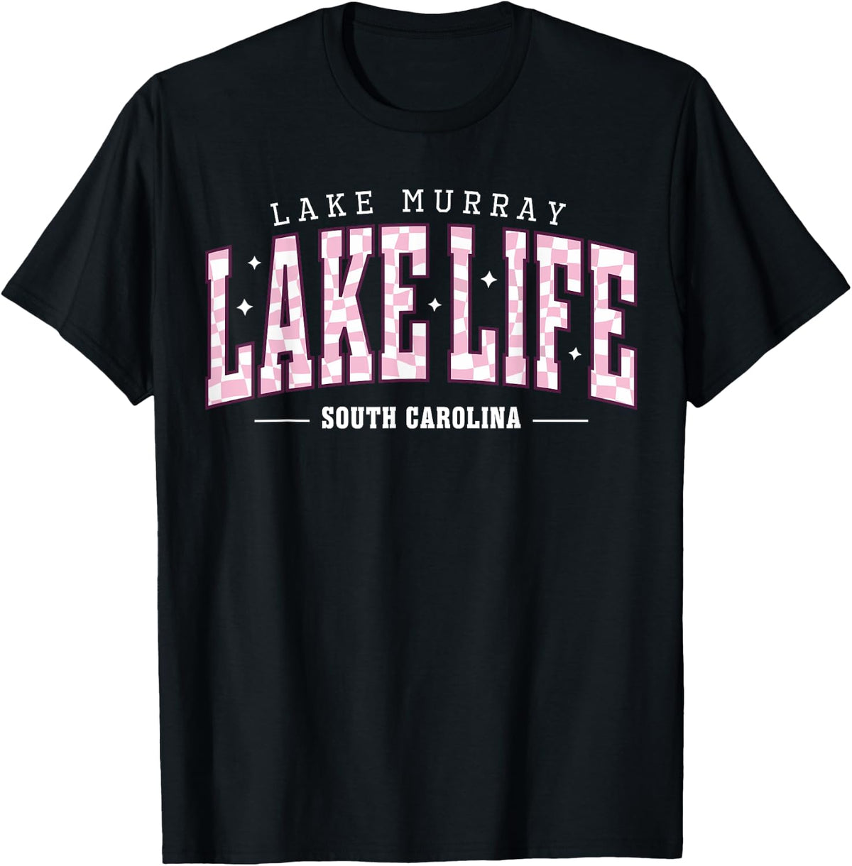 Lake Life Checkerboard Lake Murray Summer Vacation Boat Babe Apparel Streetwear Style Gift Ready
