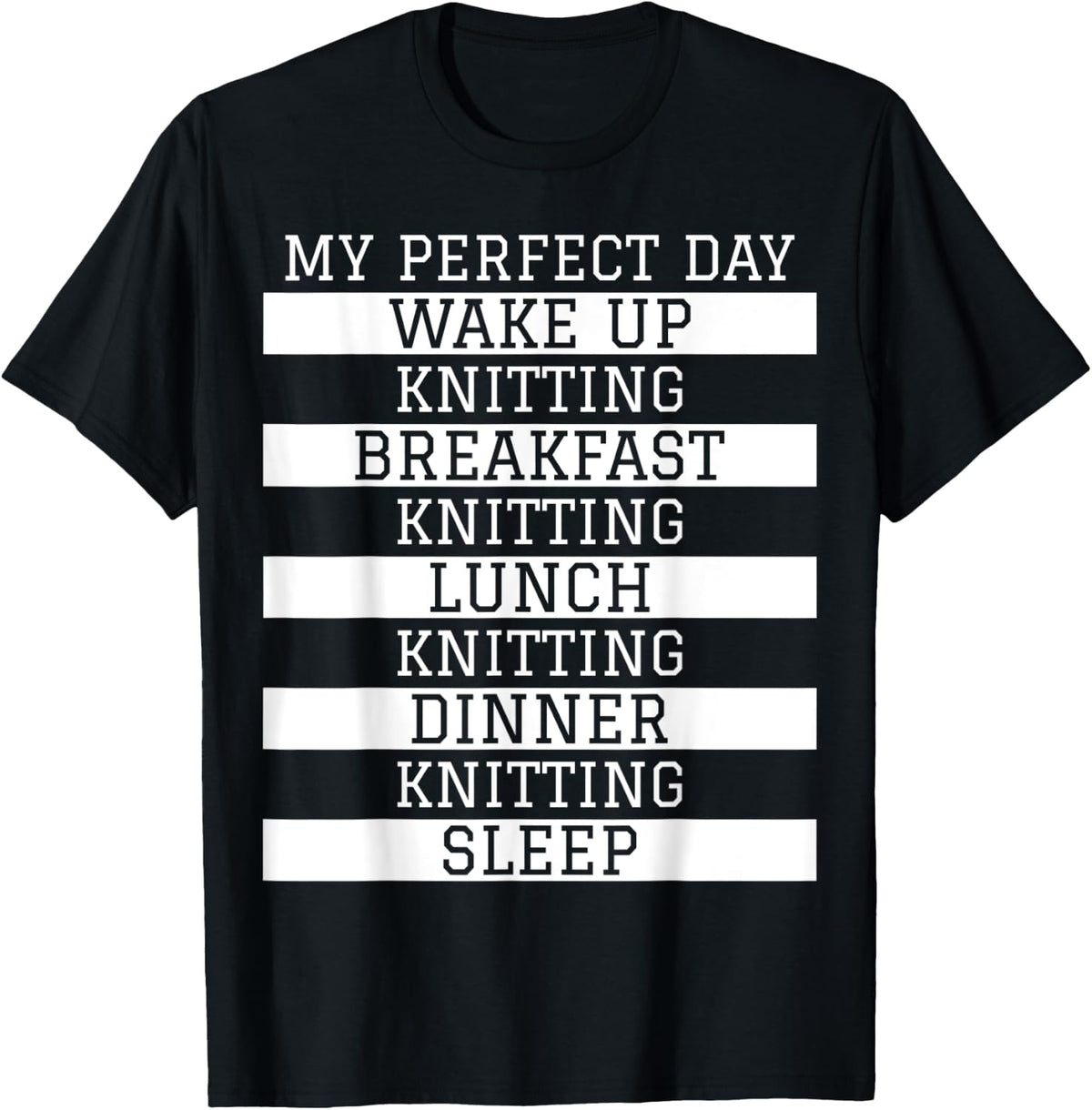 Funny Knitter Gift 'My Perfect Day' Yarn Knitting Humor Yarn Supply | High Search Volume | Customer Favorite