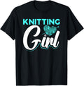 Knitting Girl Mom Teen Yarn Crochet Knitter T-Shirt | Premium Quality | Best Seller Choice