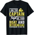Captain of the boat Wife permision Boating Pontoon Boat Apparel Streetwear Style Everyday Wear