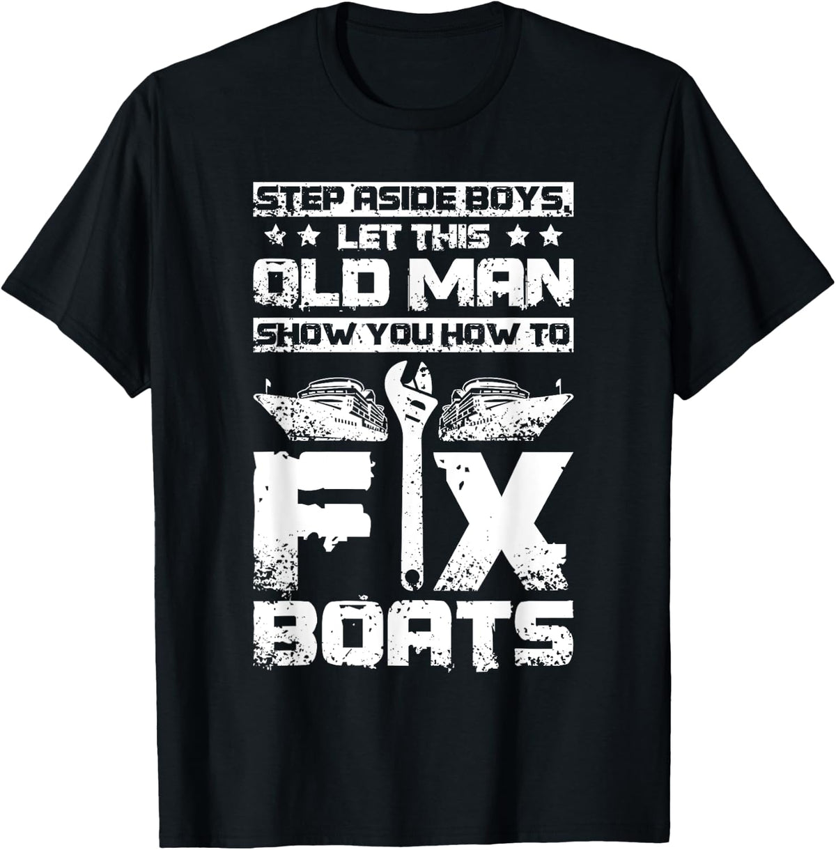 Old man fix boats Apparel Streetwear Style Everyday Wear