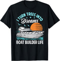 Boat Builder Top Funny Boat Saying Apparel Comfort Fit US Top Pick