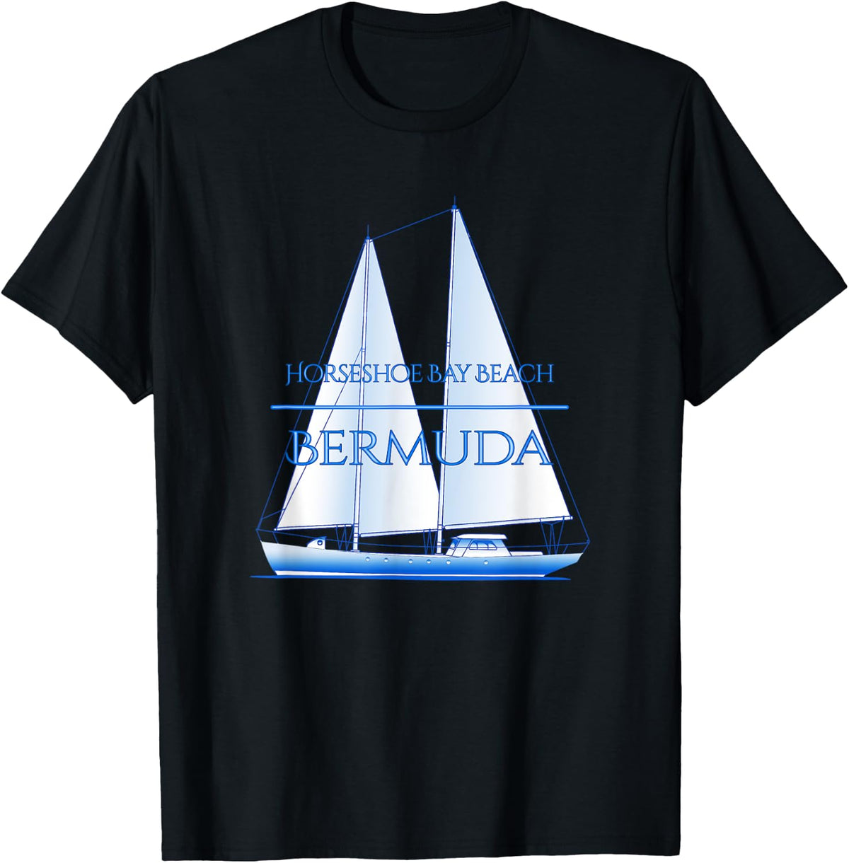Horseshoe Bay Beach Bermuda Nautical Sailboat Boating Apparel Trending US Fan Favorite