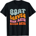 Boat Waves Sun Rays River Days Apparel Streetwear Style Everyday Wear